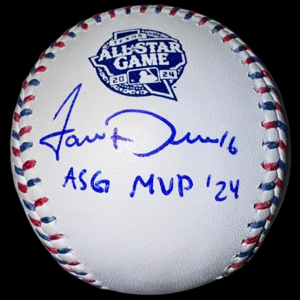 Jaren Duran Autographed Rawlings Official 2024 All Star Game MVP Baseball - JSA COA
